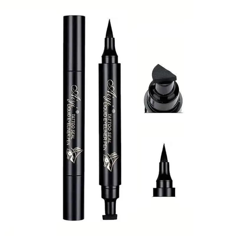 Summer Double-Ended Eyeliner with Seal: Waterproof, Long-Lasting Eyeliner Pen for Professional Daily Makeup - Perfect Cosmetic Gift