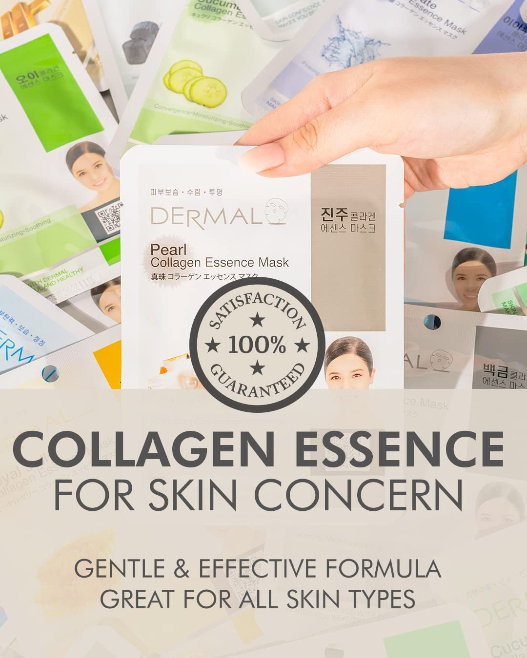 Korea Collagen Essence Full Face Facial Mask Sheet 39 Combo Pack