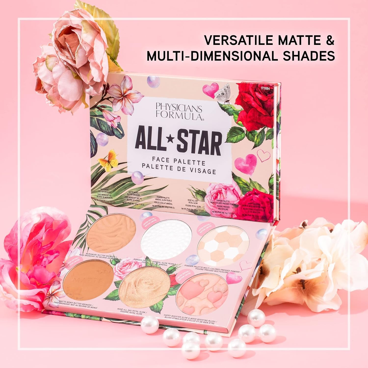 All-Star Face Palette, Velvety-Smooth Buildable & Blendable Formulas,Versatile Matte and Multidimensional Shades, Cruelty-Free & Vegan