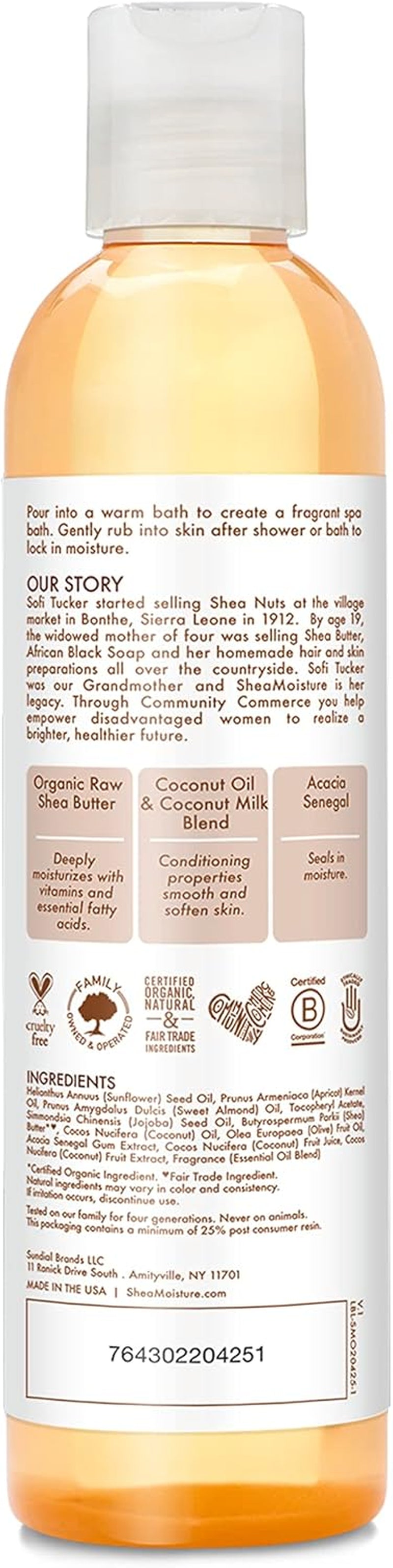 Sheamoisture 100% Virgin Coconut Oil Massage Oil Moisturizer, 8 Fluid Ounce