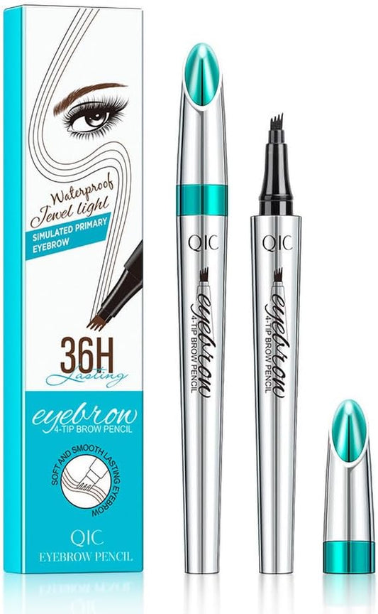 Fork Tattoo Eyebrow Ink Pen: Waterproof, Long-Lasting Brow Makeup in Light Brown