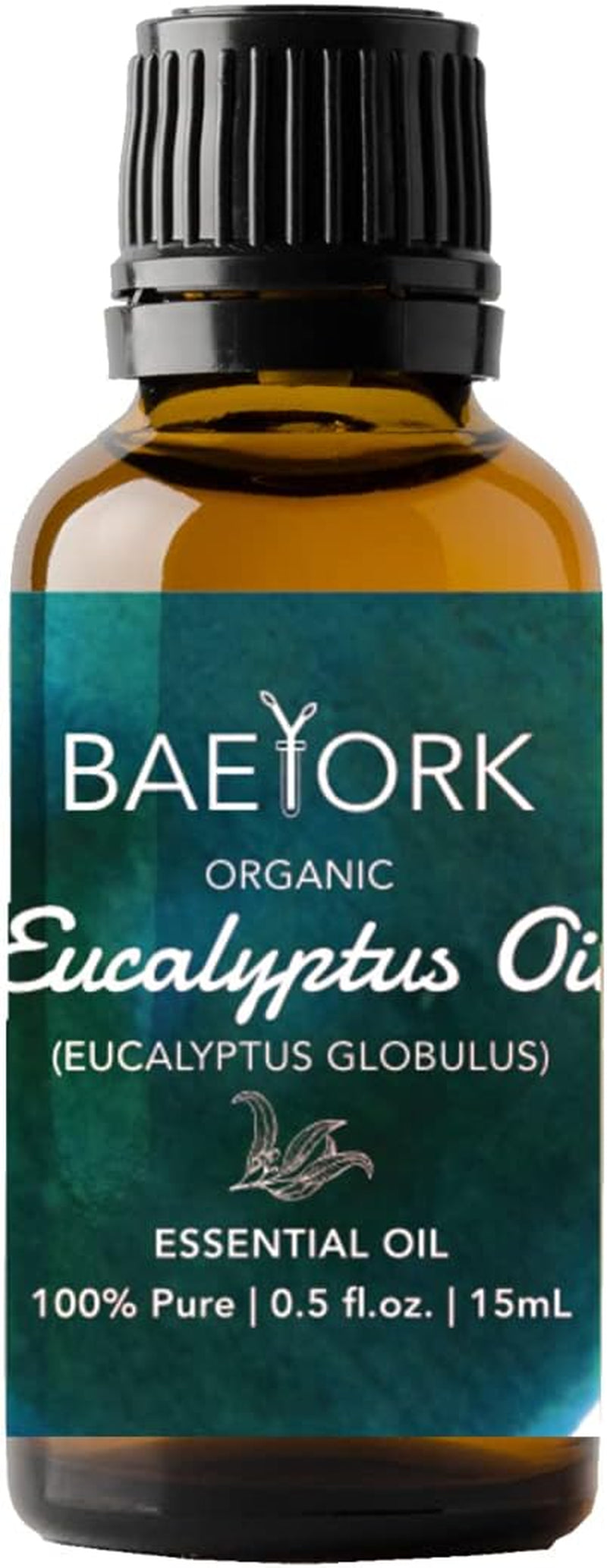 Organic Eucalyptus Oil 15 Ml (0.5 Fl. Oz) - 100% Pure Essential Oil for Aromatherapy, Diffusers, and DIY