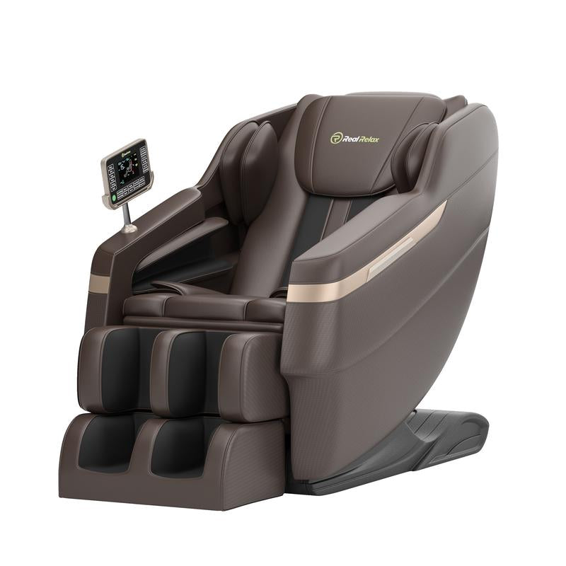 Real Relax Full Body Zero Gravity Massage Chair with Lumbar Heating Function 6 Automatic Modes with Bluetooth Speaker BS-02 Comfort Massage Recliner