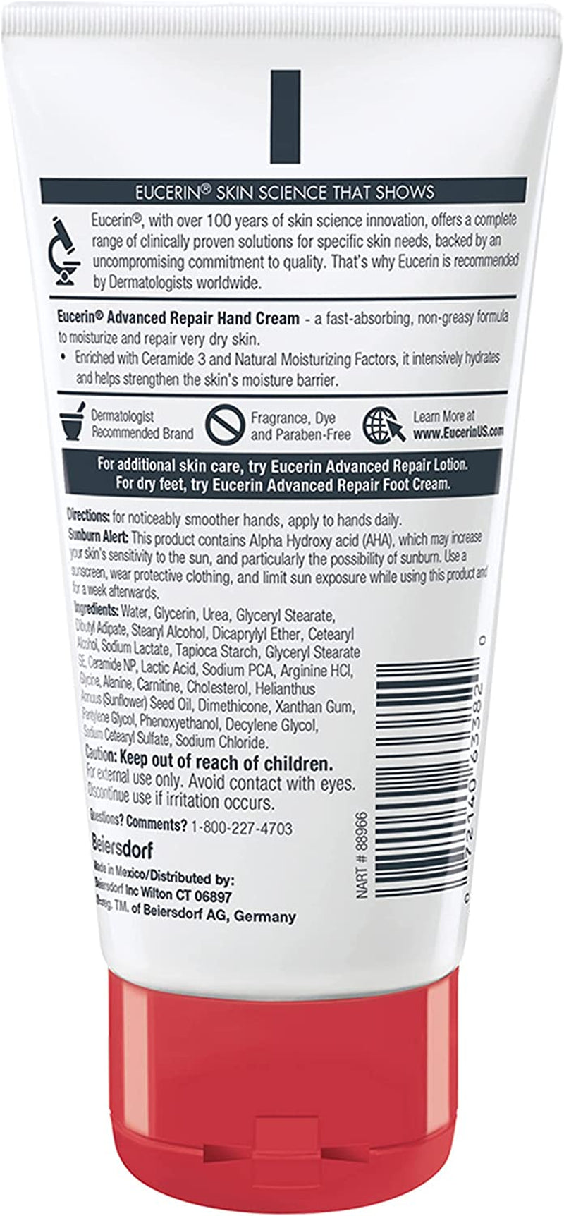 Advanced Repair Hand Cream - Fragrance Free, Hand Lotion for Very Dry Skin - 2.7 Ounce (Pack of 3)