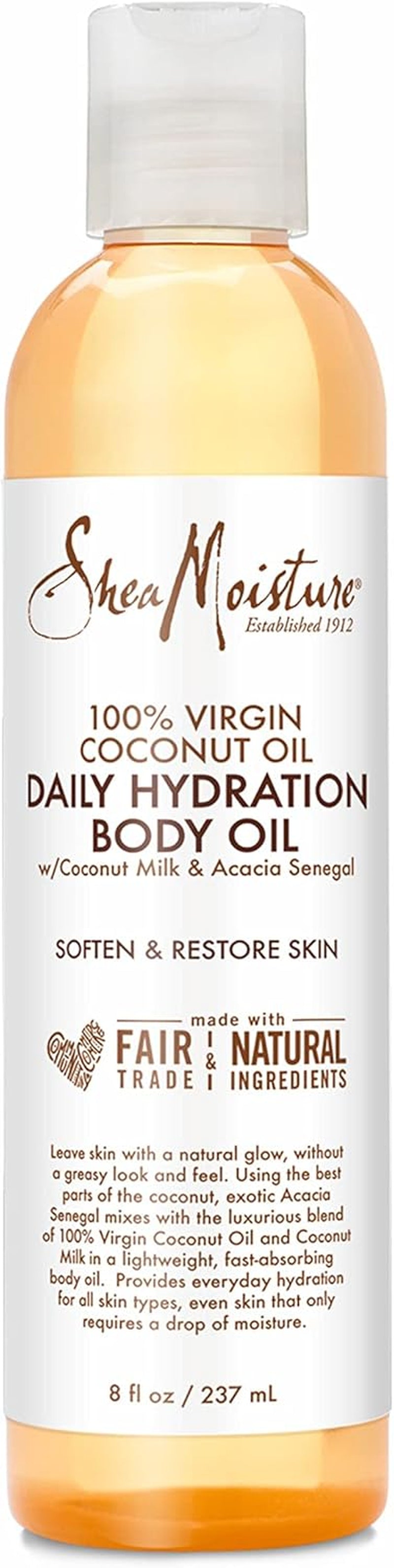 Sheamoisture 100% Virgin Coconut Oil Massage Oil Moisturizer, 8 Fluid Ounce