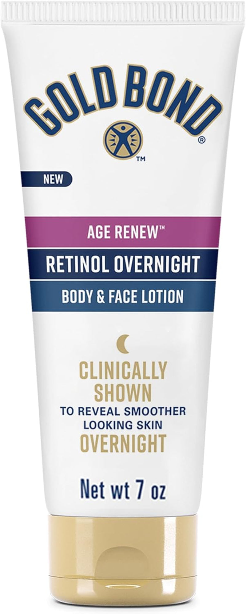 Age Renew Retinol Overnight Body & Face Lotion, with Retinol & Peptide Complex, 7 Oz.