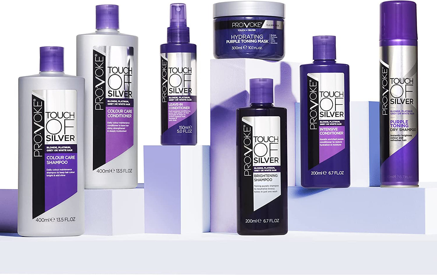 PRO:VOKE Touch of Silver Brightening Purple Shampoo 500 Ml