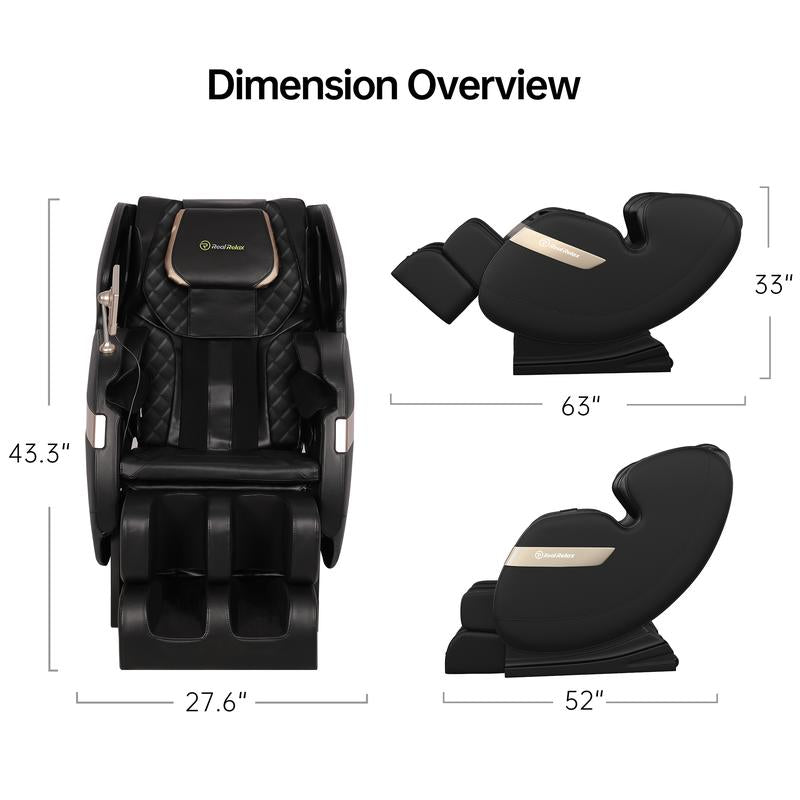 Real Relax Massage Chair with Heating Function Bluetooth APP Control Comfortable Relaxation Zero Gravity Full Body Massage Recliner Favor-03Adv