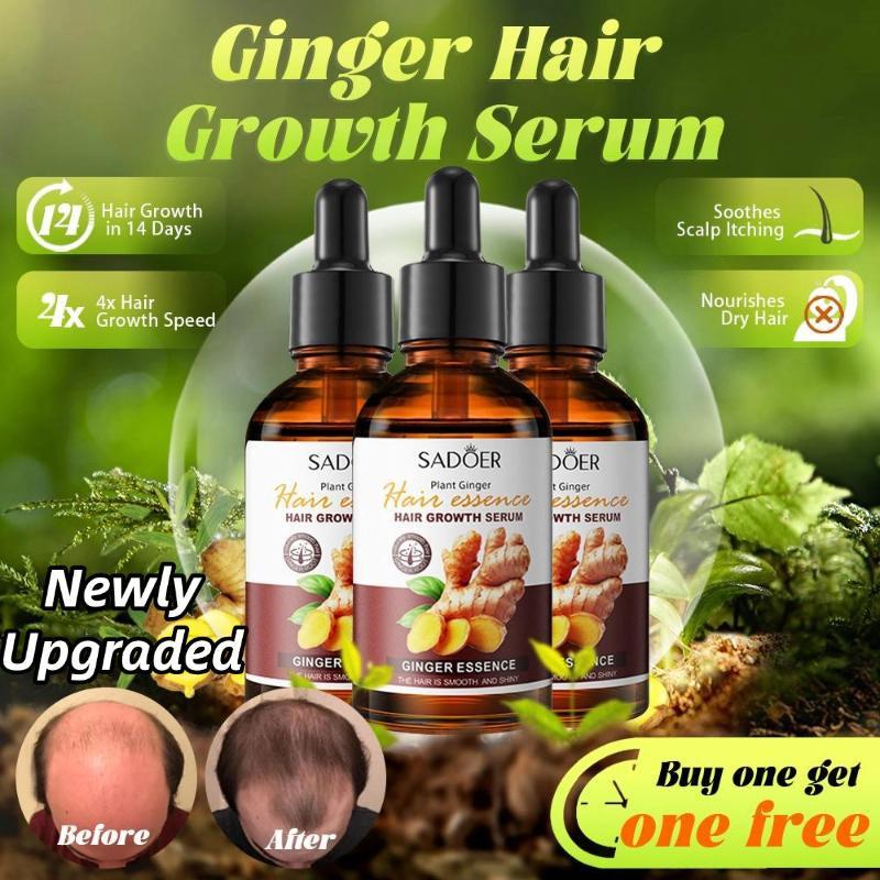 Organic Hair Oil: Ginger, Rosemary, Batana, Jojoba & Argan - Repair & Stimulate Growth