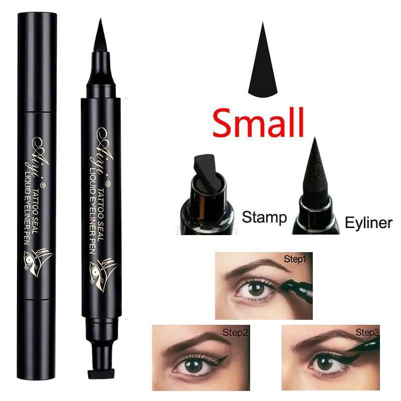 Summer Double-Ended Eyeliner with Seal: Waterproof, Long-Lasting Eyeliner Pen for Professional Daily Makeup - Perfect Cosmetic Gift