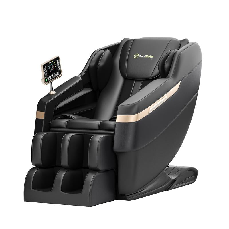 Real Relax Full Body Zero Gravity Massage Chair with Lumbar Heating Function 6 Automatic Modes with Bluetooth Speaker BS-02 Comfort Massage Recliner