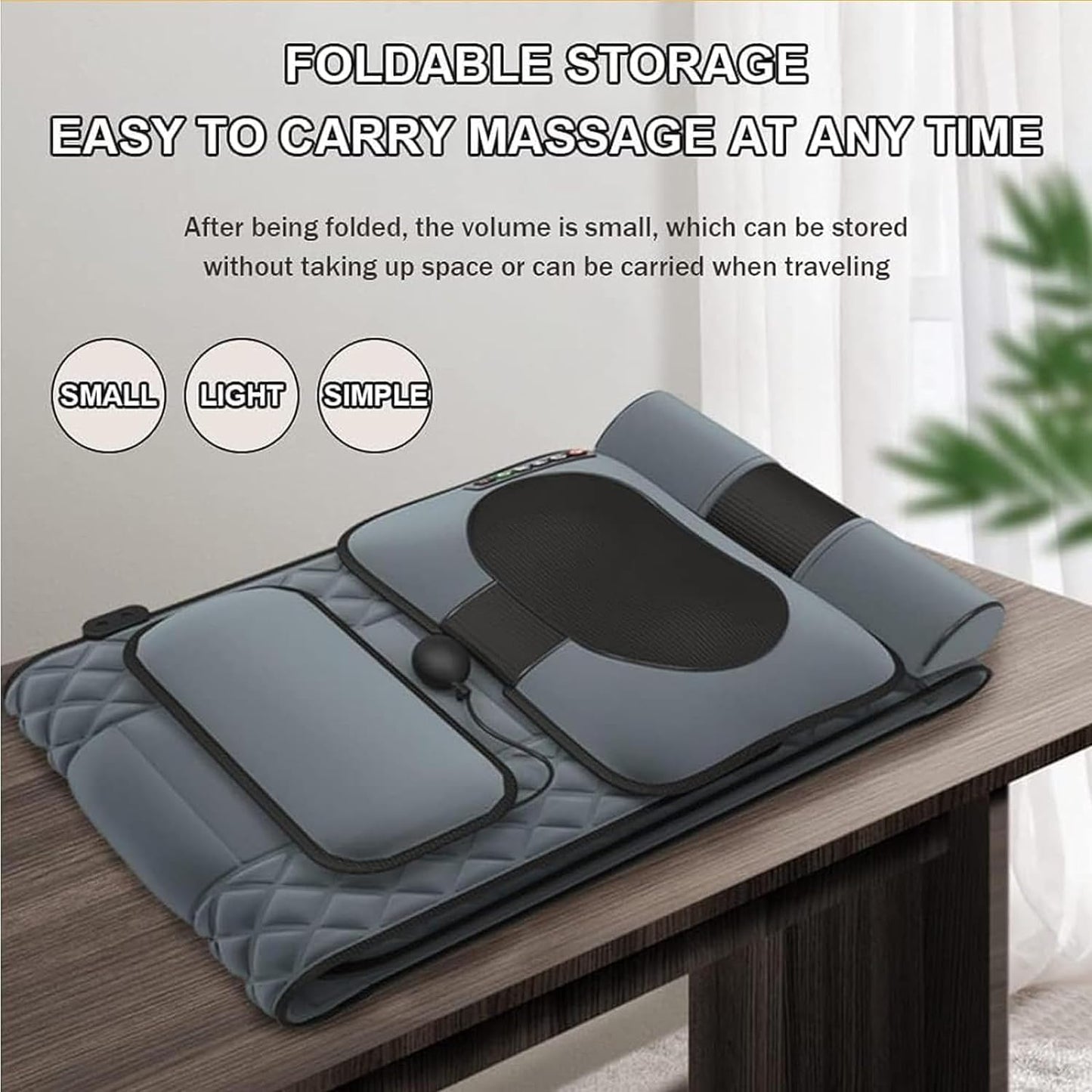 Full Body Massage Mat, Memory Foam Massage Mat with Heat 20 Neck Massage Heads,Full Body Massage for Neck and Back Muscle Relaxation