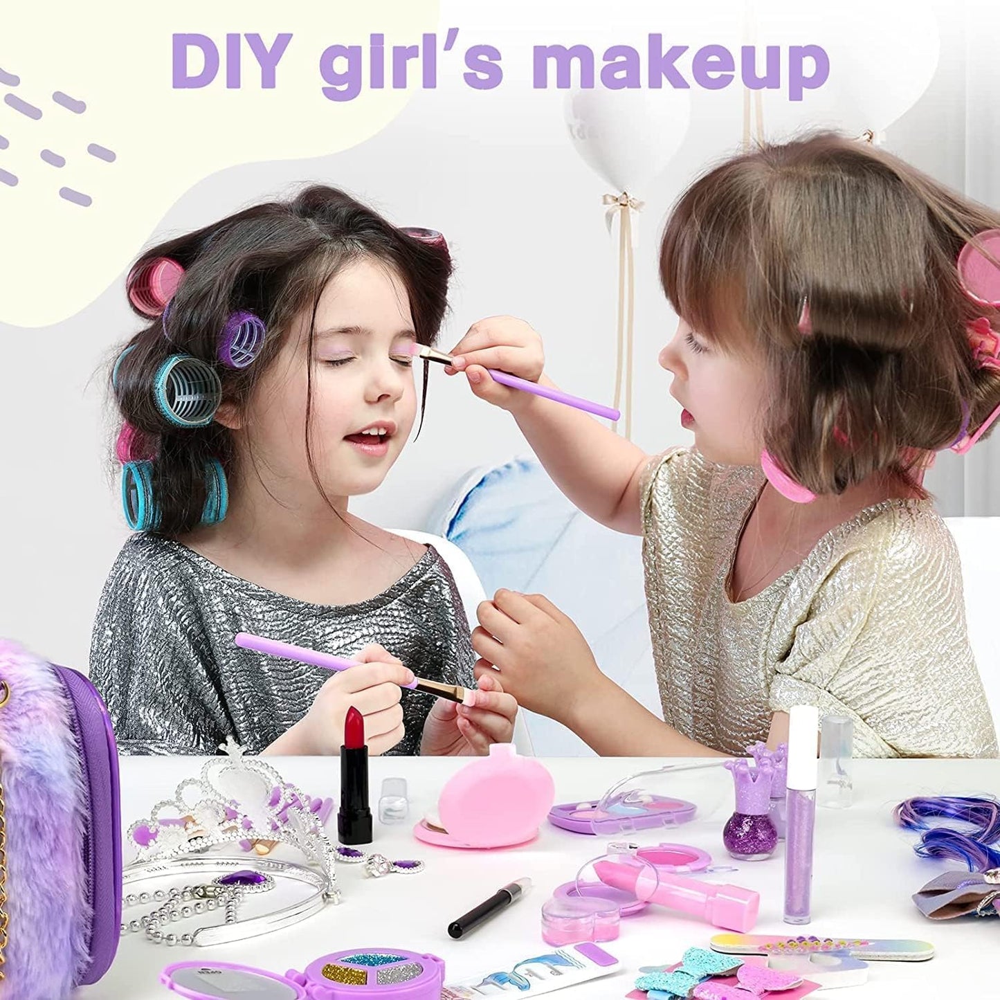 Kids Makeup Kit for Girls, Unicorn Makeup Set, Real Washable Make up Kit for Little Girl Princess Toddler Makeup for Kid Birthday Gifts Unicorn Toys for Girls 3 4 5 6 7 8 9 10 Year Old