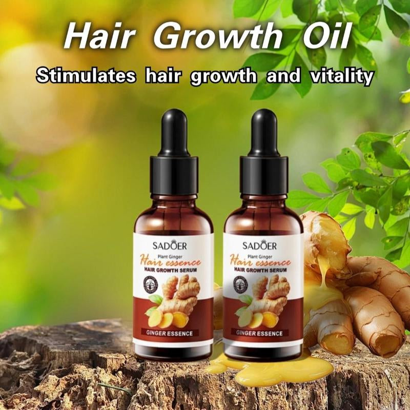 Organic Hair Oil: Ginger, Rosemary, Batana, Jojoba & Argan - Repair & Stimulate Growth