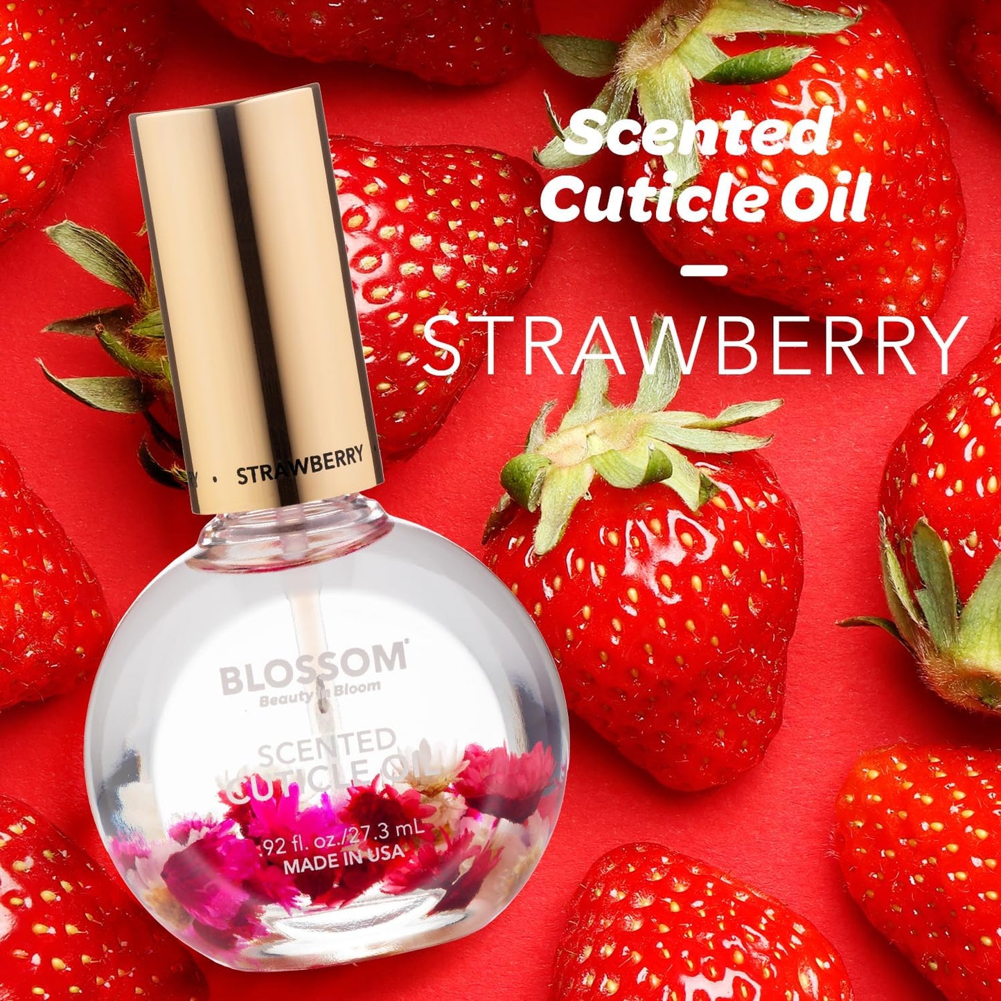 (Strawberry 1 Fl.Oz) -  SCENTED CUTICLE OIL STRAWBERRY 25Ml