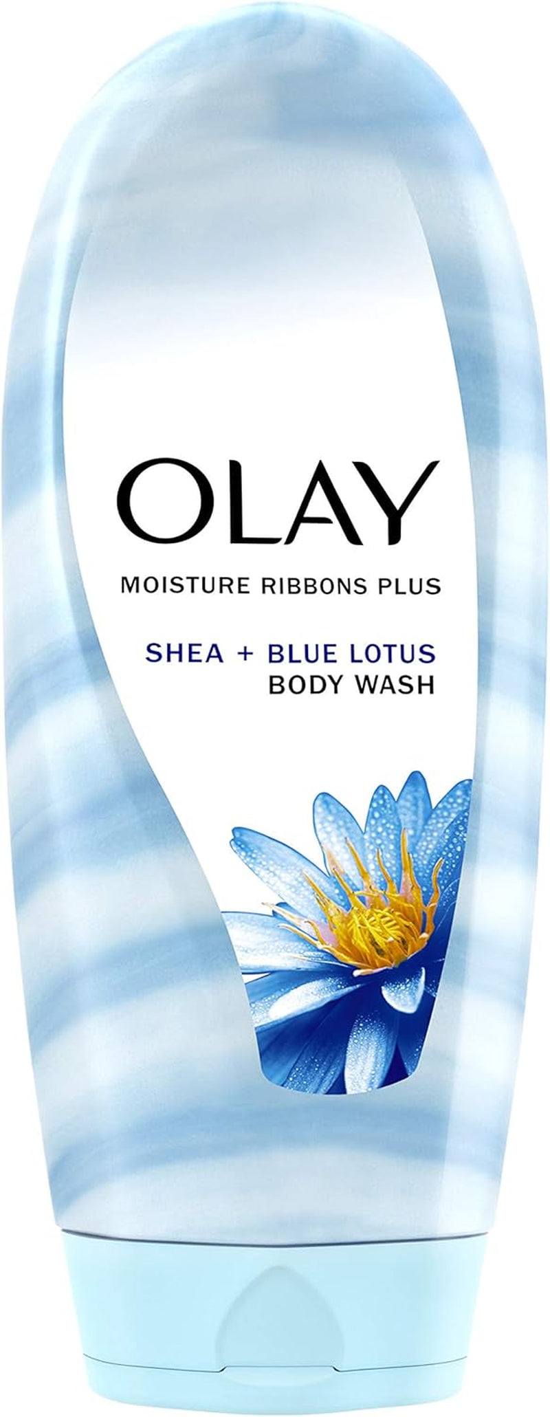 Moisture Ribbons plus Shea + Blue Lotus Body Wash, 18 Fl Oz, Pack of 4