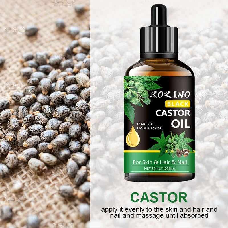 30ml Black Castor Oil: Ultimate Hydration for Skin & Hair - Deeply Moisturizing Skincare & Massage Oil