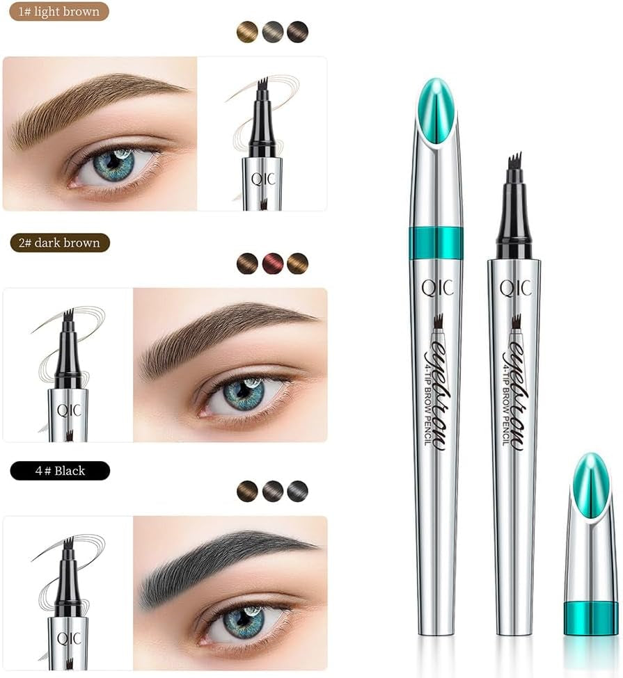 Fork Tattoo Eyebrow Ink Pen: Waterproof, Long-Lasting Brow Makeup in Light Brown