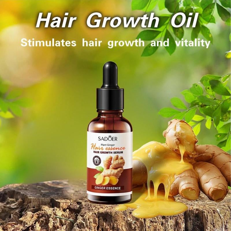 Organic Hair Oil: Ginger, Rosemary, Batana, Jojoba & Argan - Repair & Stimulate Growth