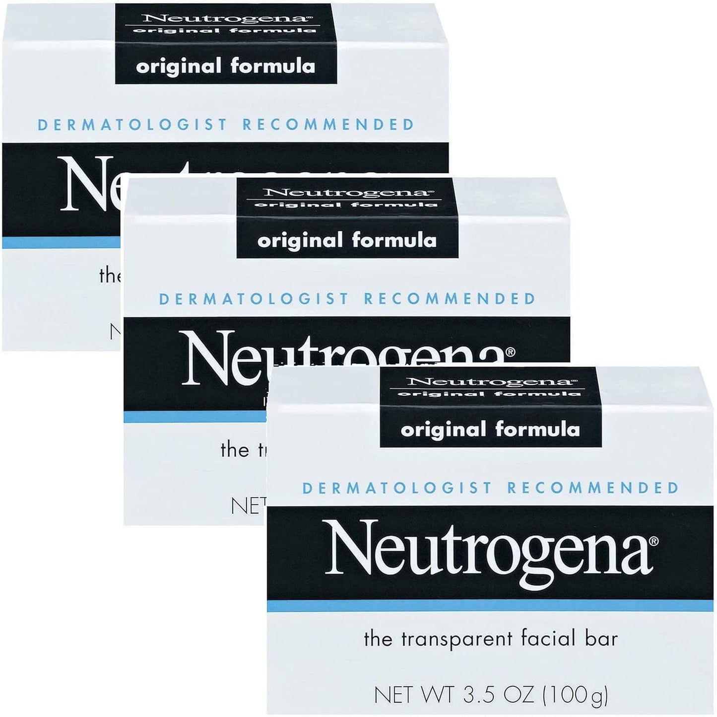 Transparent Facial Bar Bonus Pack, Original Formula 3 Ea