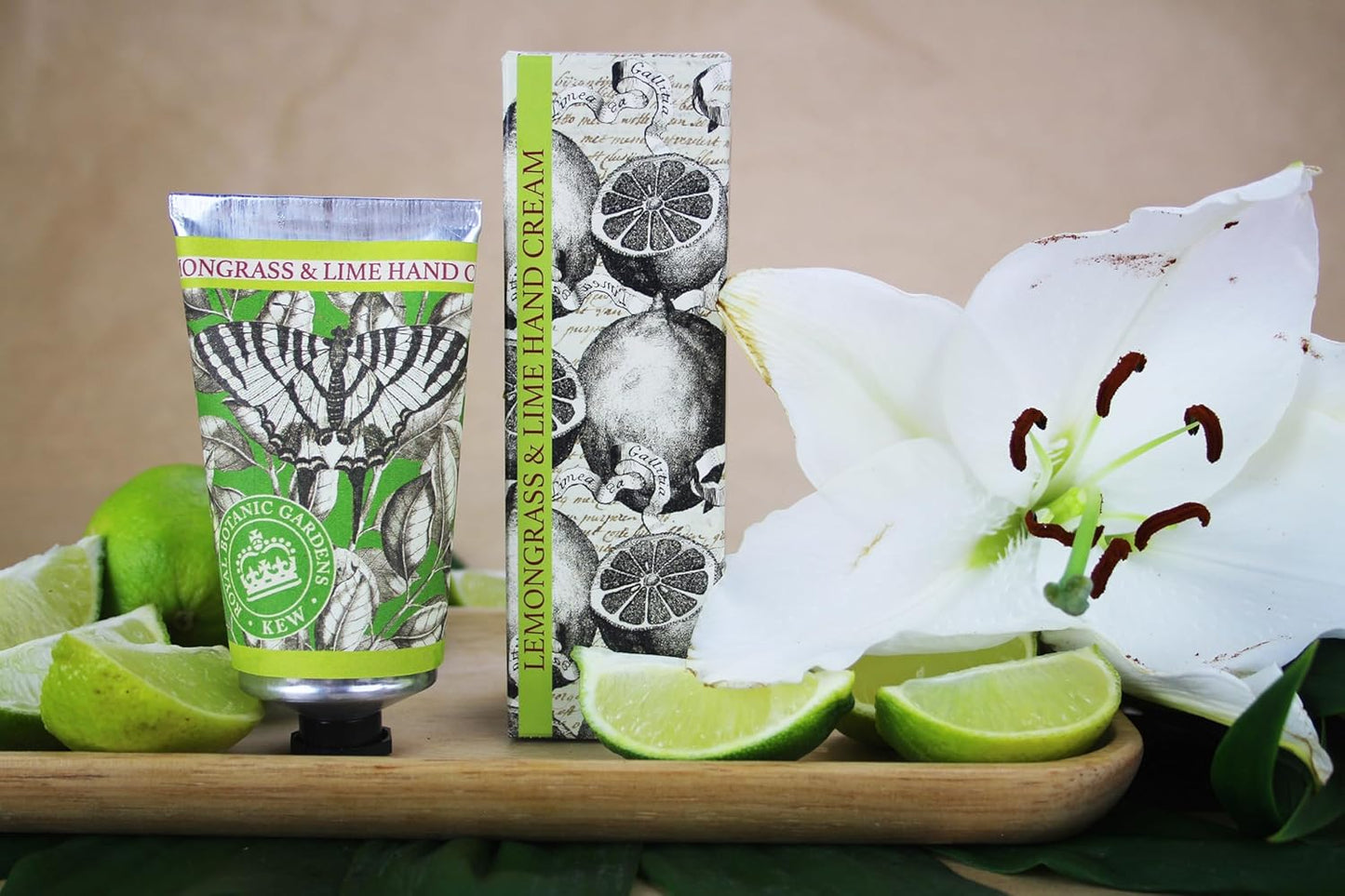 Royal Botanical Gardens, Kew Lemongrass & Lime Hand Cream, 75Mls