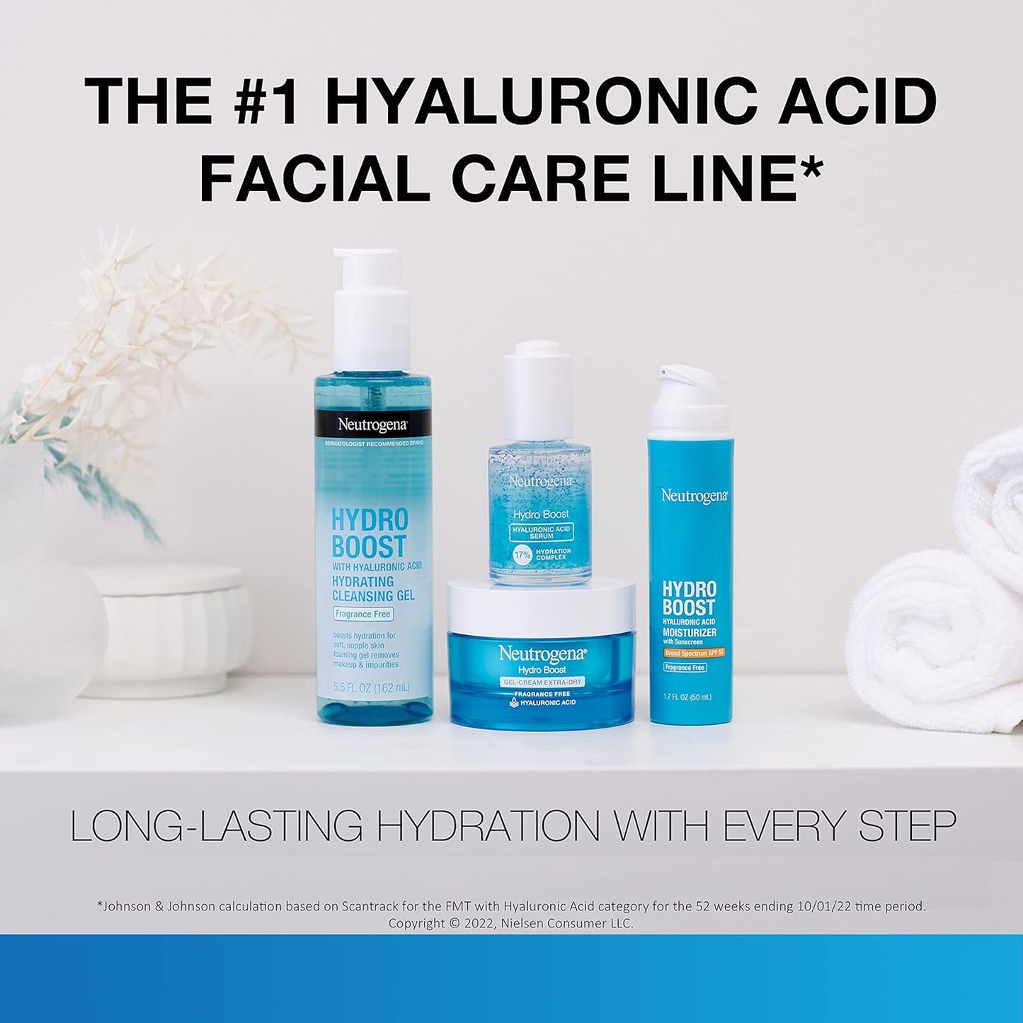 Hydro Boost Hyaluronic Acid Hydrating Face Moisturizer Gel-Cream to Hydrate and Smooth Extra-Dry Skin, 1.7 Oz