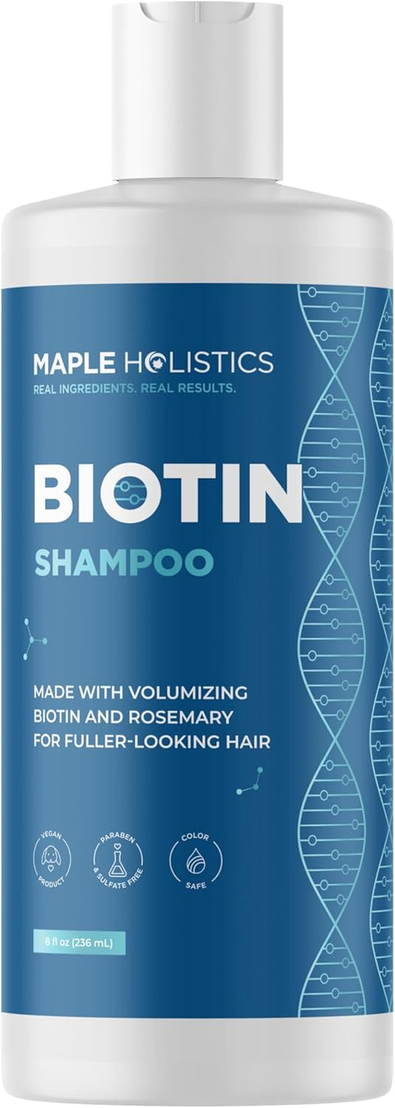 Rosemary and Biotin Shampoo for Thinning Hair - Vegan Volumizing Shampoo for Fine Hair with Argan and Tea Tree Oil - Paraben Silicone and Sulfate Free Shampoo for Dry Damaged Weak and Thin Hair Care