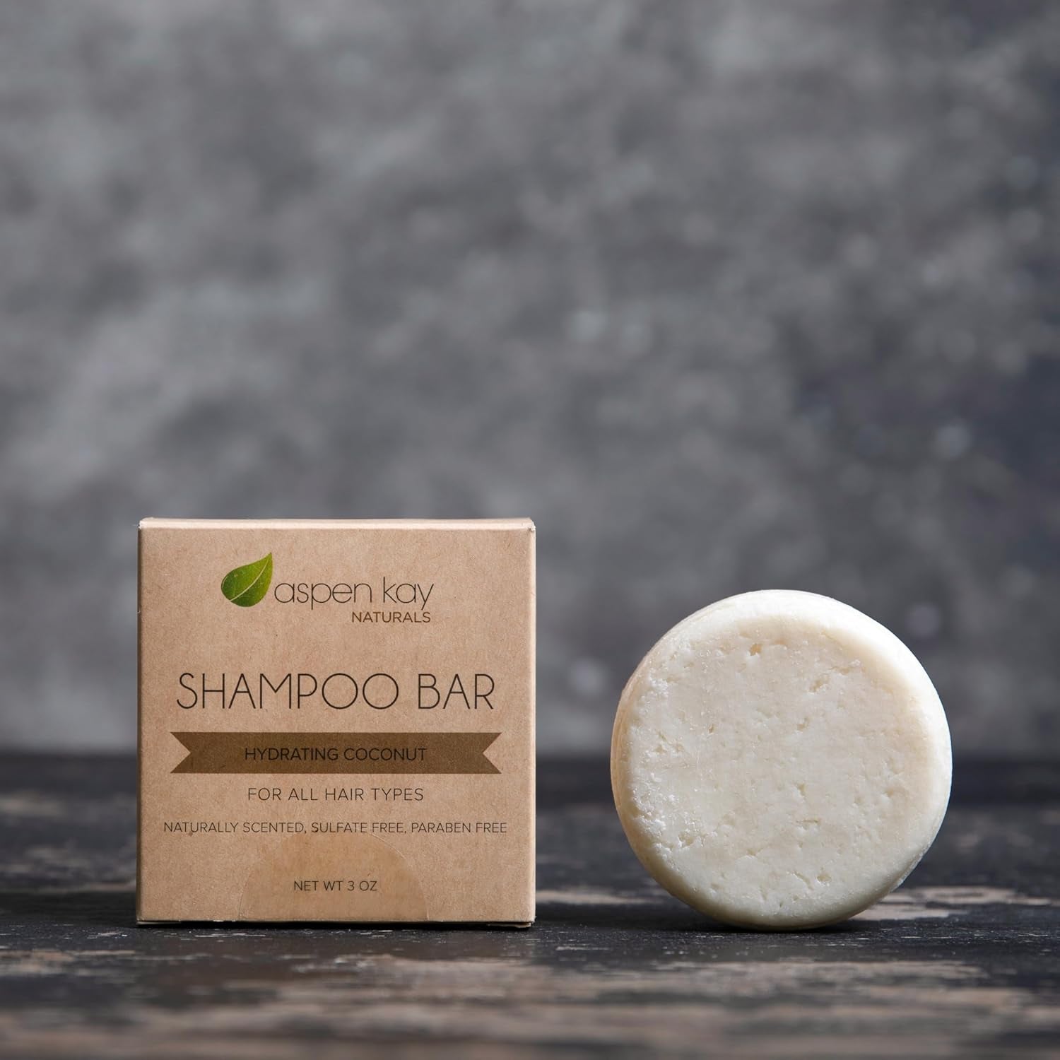 Solid Shampoo Bar, Made with Natural & Organic Ingredients, All Hair Types, Sulfate-Free, Cruelty-Free & Vegan 3.2 Ounce Bar