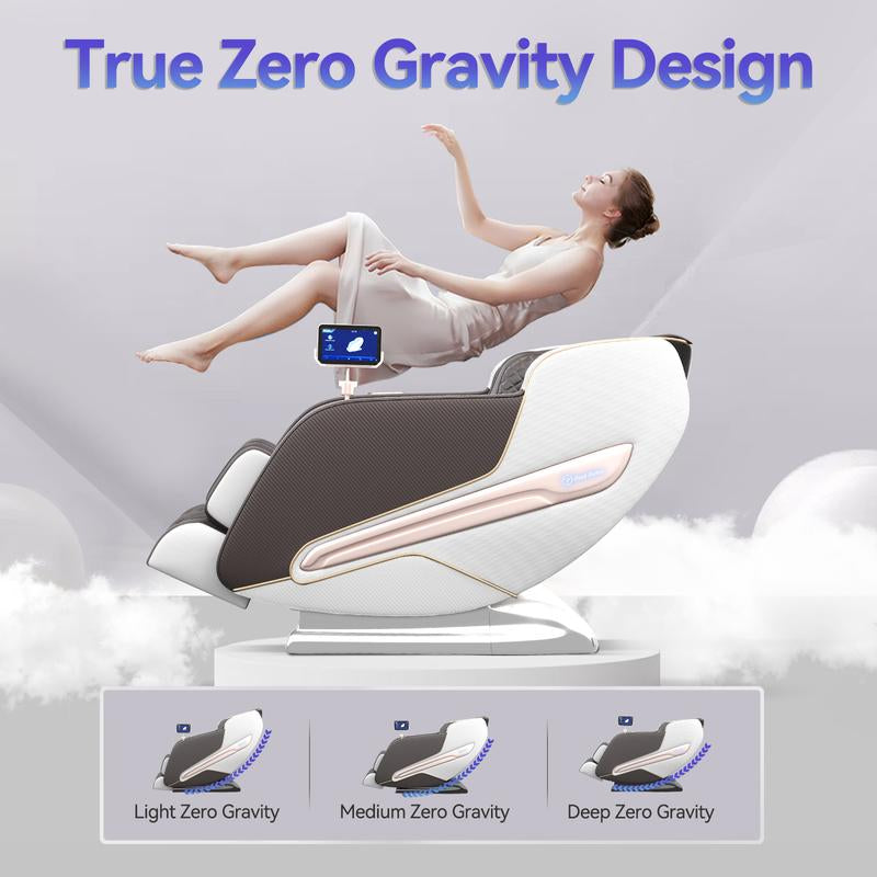 Real Relax Massage Chair Zero Gravity Full Body Shiatsu Massage Supports Body Scanning and Heat Function PS6000 Comfortable Massage Recliner