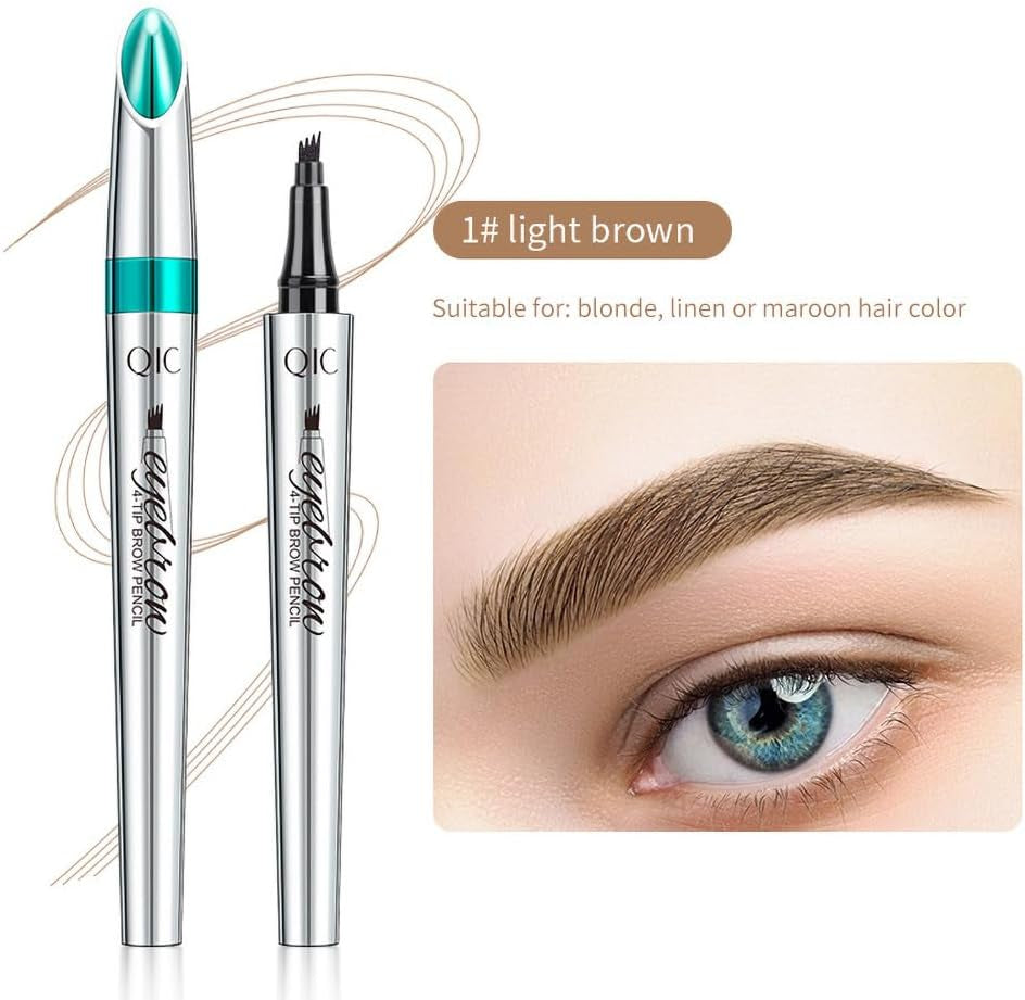 Fork Tattoo Eyebrow Ink Pen: Waterproof, Long-Lasting Brow Makeup in Light Brown