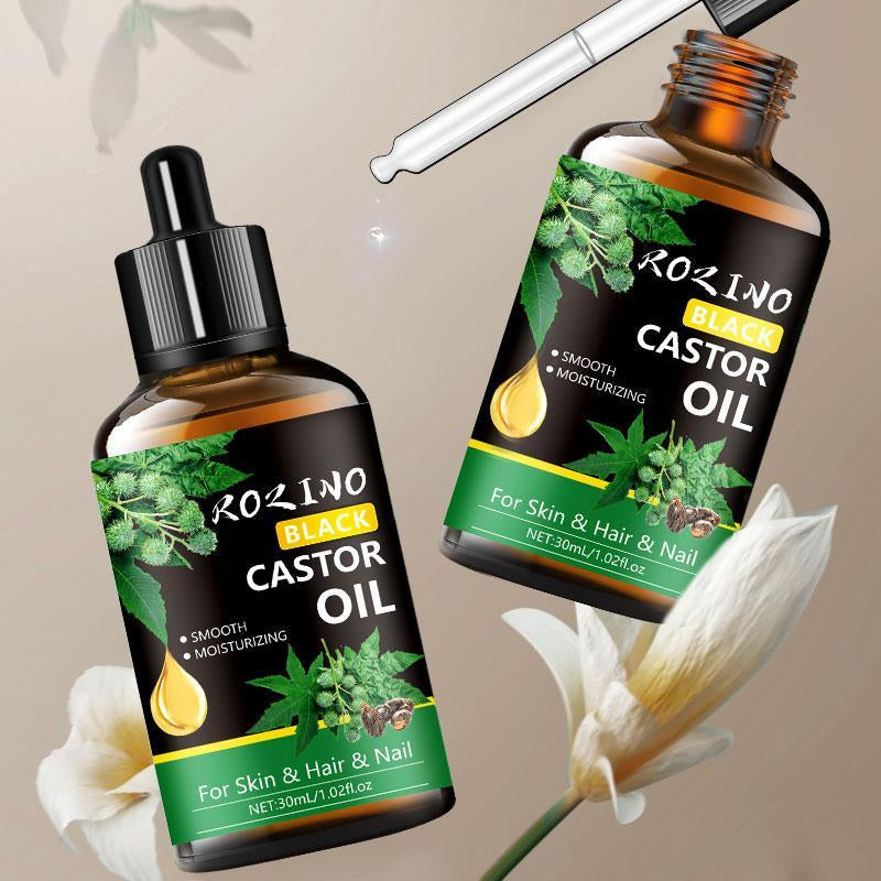 30ml Black Castor Oil: Ultimate Hydration for Skin & Hair - Deeply Moisturizing Skincare & Massage Oil