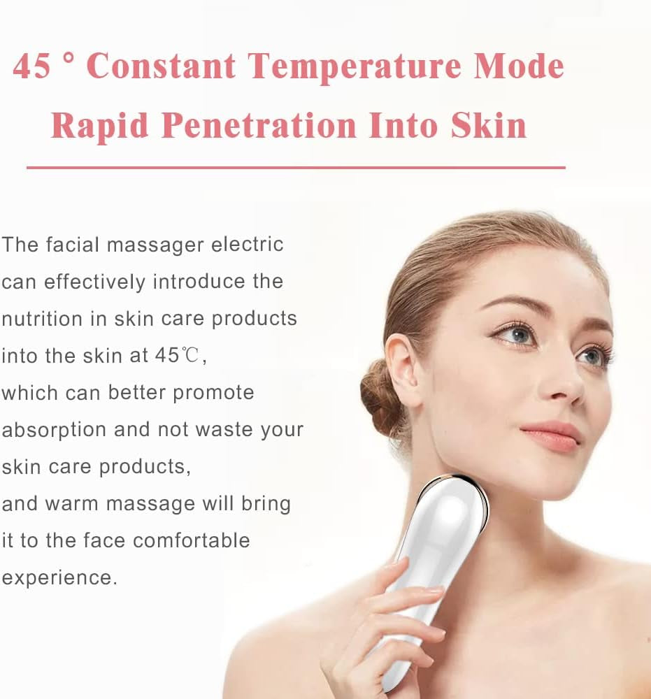 Facial Massager Skin Care Tools 7 in 1 Face Lifting Machine Face Neck Eye Massager anti Aging Reduced Puffiness Skin Tighten Deep Cleaning Facial Device