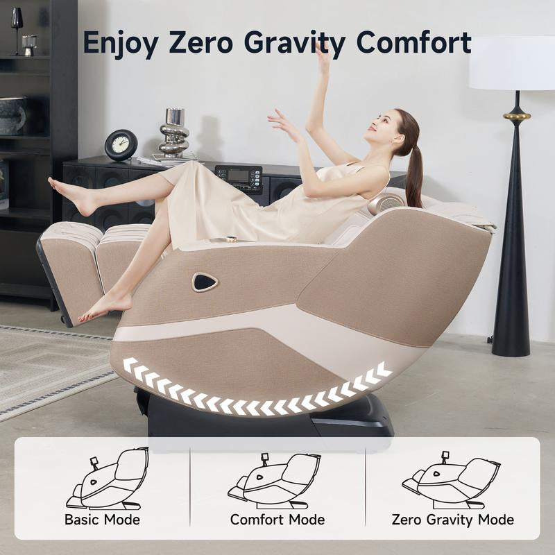 Real Relax Zero Gravity Massage Chair with Heat and Bluetooth Support Thai Full Body Stretch Massage PS5100 Comfort Massage Chair Recliner