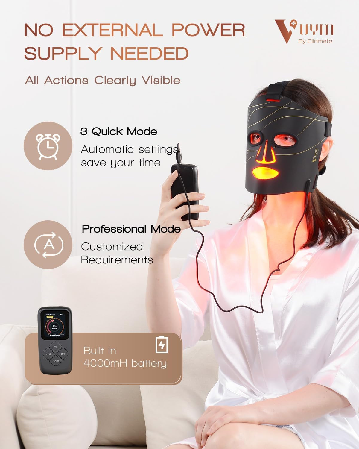 Red Light Therapy Mask, Full Silicone with 292 LED and LCD Controller, Professional Infrared Red Light Therapy for Facial Skincare at Home to Replace Photon Rejuvenation at Beauty Salon