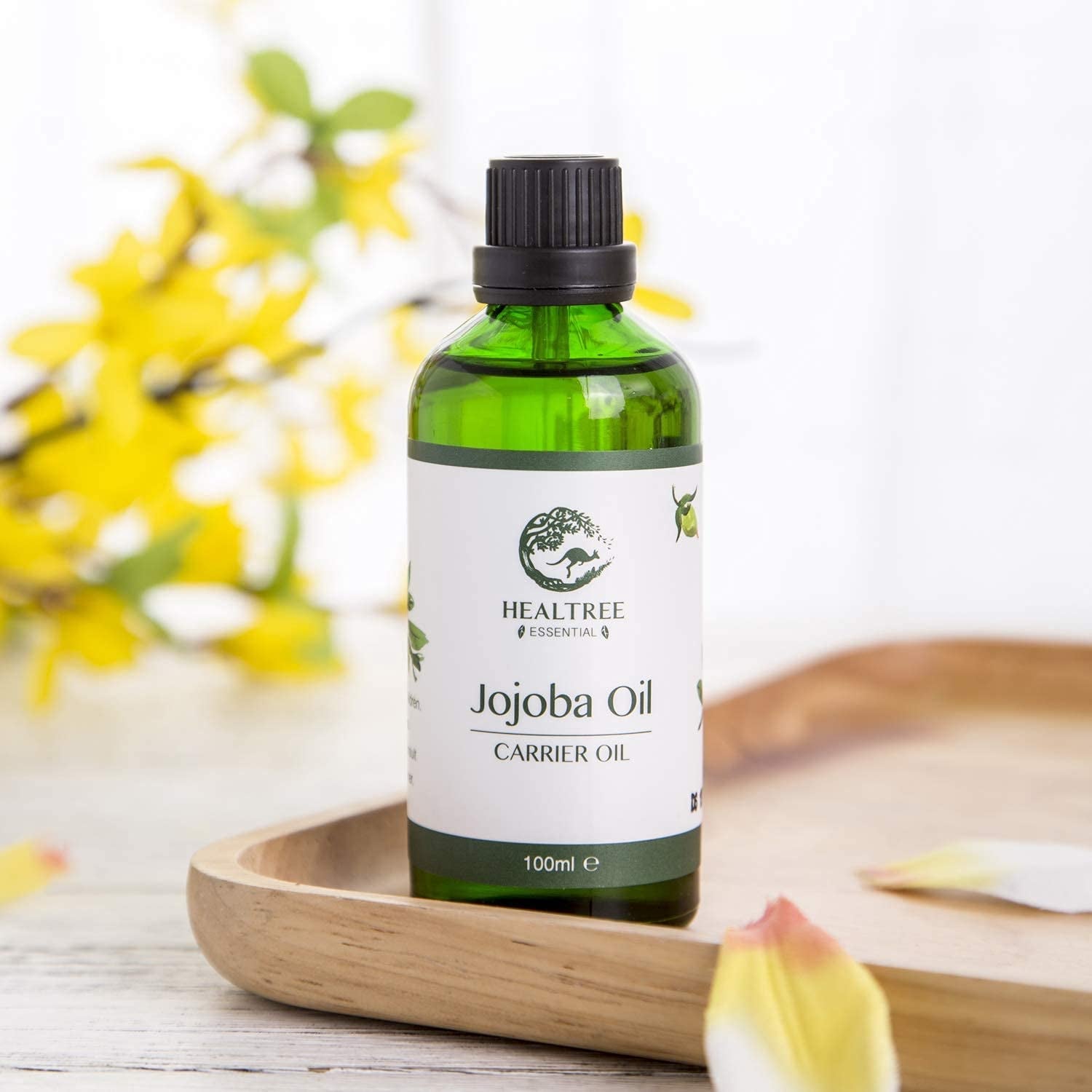 Jojoba Oil 100Ml (Australian Cold Pressed Virgin Grade) 100% Pure on Scalp for Hair Care, Face Massage Essential Oils