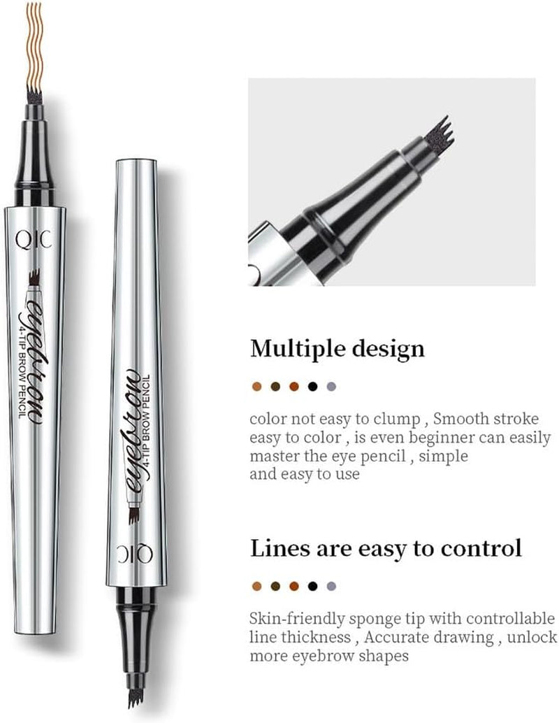 Fork Tattoo Eyebrow Ink Pen: Waterproof, Long-Lasting Brow Makeup in Light Brown