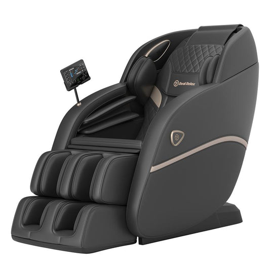 Real Relax Massage Chair Favor-22 Full Body Zero Gravity Sl-Track Shiatsu Massage Airbag with Heating Function Bluetooth Comfort Massage Recliner